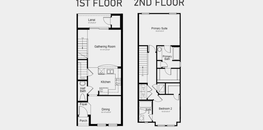 Touwnhouse à EDGESTONE AT ARTISAN LAKES à Palmetto, Floride 2 chambres, 113 m2 № 159643
