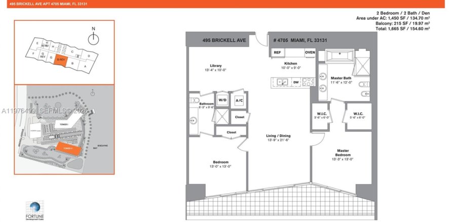 Condo à Miami, Floride, 3 chambres  № 2042887