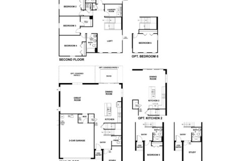 House floor plan «floor 2611 Linda Way at Seasons at Sutton Preserve», 5 rooms in Seasons at Sutton Preserve