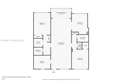 Condominio en venta en Pompano Beach, Florida, 3 dormitorios, 139.35 m2 № 2352981 - foto 24