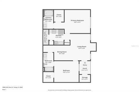 Condominio en venta en Tampa, Florida, 2 dormitorios, 91.32 m2 № 2145341 - foto 20