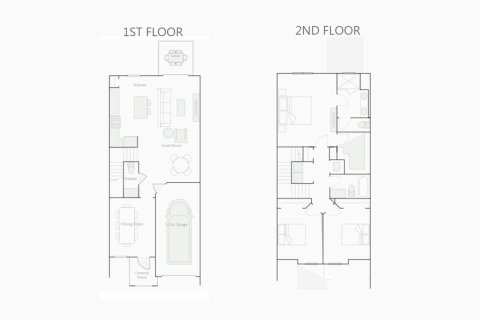 Townhouse floor plan «156SQM TEA OLIVE», 3 bedrooms in LAKE WILSON RESERVE