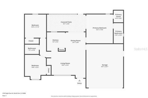 Casa en alquiler en North Port, Florida, 3 dormitorios, 117.43 m2 № 1910580 - foto 2
