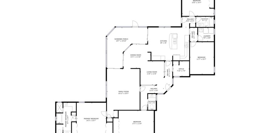 House in Vero Beach, Florida 3 bedrooms, 172.43 sq.m. № 1100392