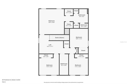 Купить виллу или дом в Деланд, Флорида 7 комнат, 187.01м2, № 2238558 - фото 30