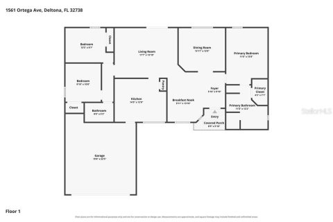 Villa ou maison à louer à Deltona, Floride: 3 chambres, 151.15 m2 № 2386095 - photo 2