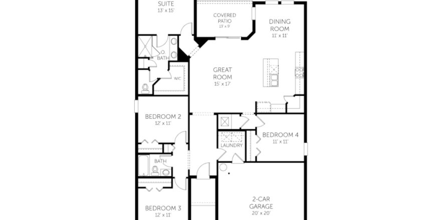 House in Cypress Park Estates in Haines City, Florida 4 rooms, 163 sq.m. № 307281