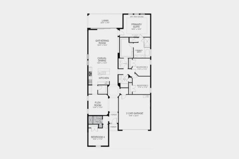 Townhouse floor plan «223SQM ANTIGUA», 4 bedrooms in CASSIA AT SKYE RANCH