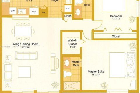 Снять в аренду кондоминиум в Хайалиа, Флорида 2 спальни, 112.41м2, № 2003629 - фото 10