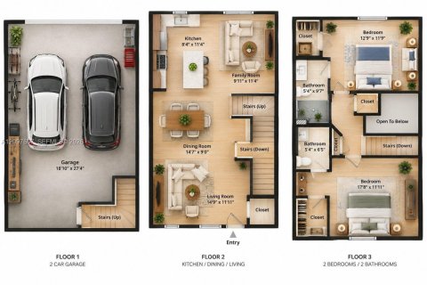 Купить кондоминиум в Авентура, Флорида 2 спальни, 117.99м2, № 2411953 - фото 5