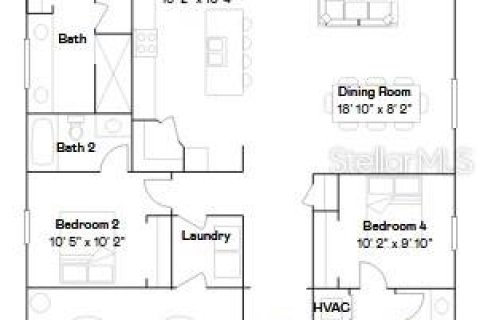 Villa ou maison à louer à Port Charlotte, Floride: 4 chambres, 186.36 m2 № 2111186 - photo 2