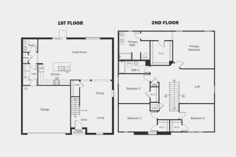Townhouse floor plan «252SQM», 4 bedrooms in DEER RUN