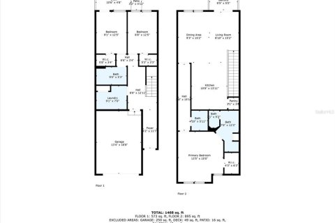 Townhouse in Tampa, Florida 3 bedrooms, 140.28 sq.m. № 1869017 - photo 27