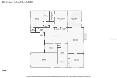 House in Port Richey, Florida 3 bedrooms, 144.37 sq.m. № 2105022 - photo 27
