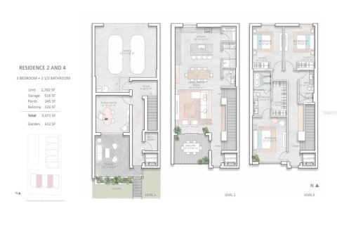 Townhouse in Clearwater, Florida 3 bedrooms, 266.91 sq.m. № 2097934 - photo 3