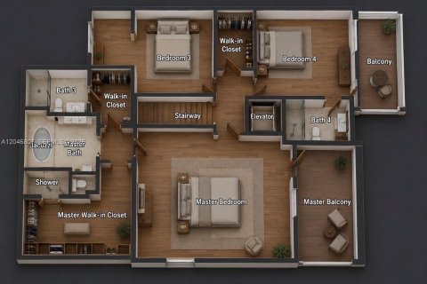 Villa ou maison à louer à Miami Beach, Floride: 4 chambres, 310.11 m2 № 2252477 - photo 27