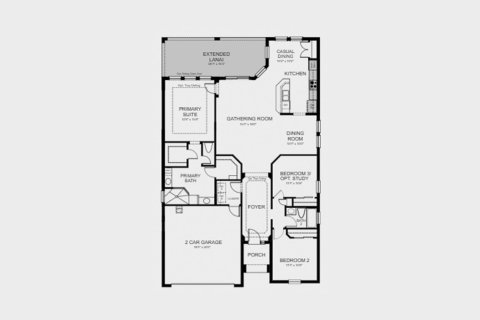 Townhouse floor plan «164SQM ARUBA», 3 bedrooms in THE CANYONS AT HIGHLAND RANCH