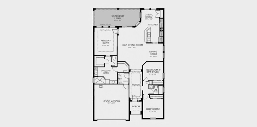 Townhouse in THE CANYONS AT HIGHLAND RANCH in Clermont, Florida 3 bedrooms, 164 sq.m. № 102881