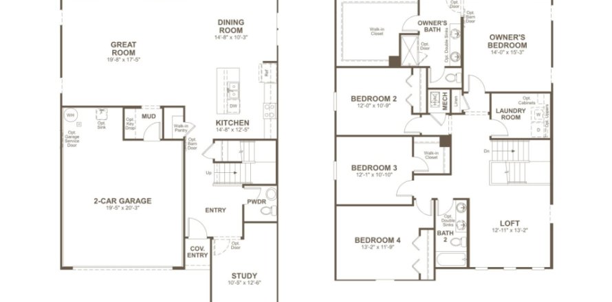 Villa ou maison à Tributary by Richmond American Homes à Yulee, Floride 2 chambres, 246 m2 № 452225