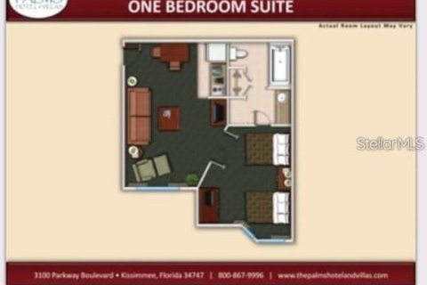 Condo in Kissimmee, Florida, 1 bedroom  № 1883574 - photo 21