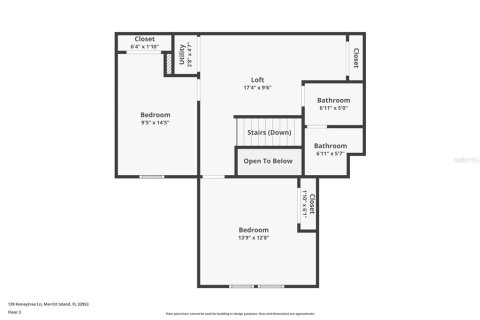 Adosado en alquiler en Merrit Island, Florida, 3 dormitorios, 151.99 m2 № 1658254 - foto 14
