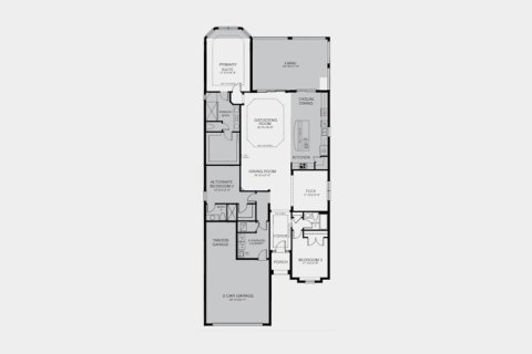 Townhouse floor plan «224SQM LAZIO», 3 bedrooms in ESPLANADE AT AZARIO LAKEWOOD RANCH