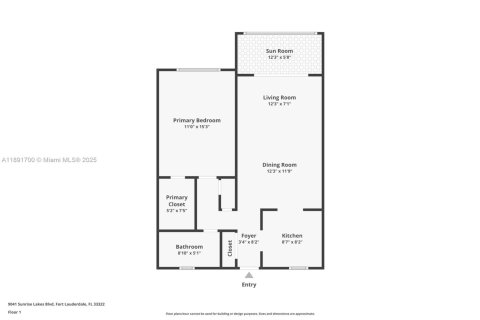 Condo in Sunrise, Florida, 1 bedroom  № 1945025 - photo 26