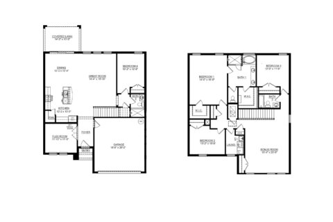 Property floor plan «House», 4 bedrooms in Bella Lago