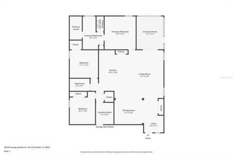 Casa en venta en Port Charlotte, Florida, 3 dormitorios, 158.12 m2 № 1916240 - foto 25