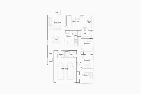 Townhouse floor plan «169SQM HARRISBURG», 4 bedrooms in TRINITY LAKES