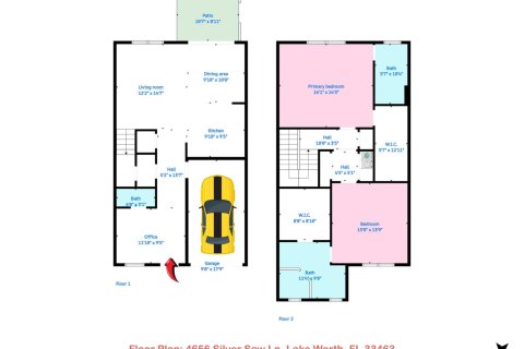 Touwnhouse à louer à Lake Worth, Floride: 2 chambres, 159.61 m2 № 2087583 - photo 3
