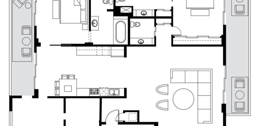 Condo in Fort Lauderdale, Florida, 3 bedrooms  № 1209111
