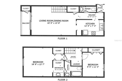 Condo in Brandon, Florida, 2 bedrooms № 2214461 - photo 2