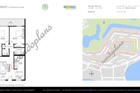 Купить кондоминиум в Пемброк-Пайнс, Флорида 2 спальни, 88.54м2, № 2032147 - фото 15