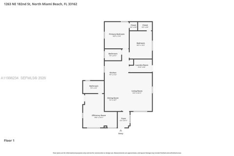 Villa ou maison à vendre à North Miami Beach, Floride: 3 chambres, 81.75 m2 № 2060817 - photo 9