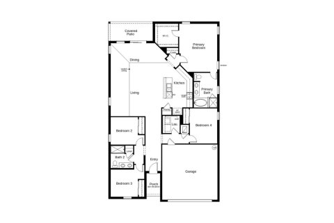 Townhouse floor plan «185SQM 160», 4 bedrooms in MATTIE POINTE