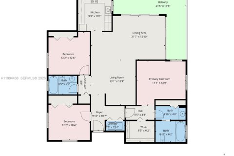 Condominio en venta en Miami, Florida, 3 dormitorios, 144.09 m2 № 2056061 - foto 19