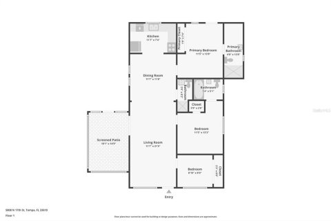 Купить виллу или дом в Тампа, Флорида 3 комнаты, 100.15м2, № 2273162 - фото 19