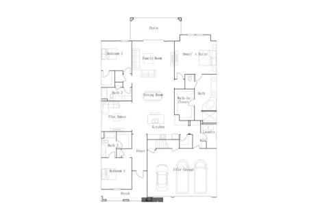 House floor plan «House», 3 bedrooms in Prosperity Lakes Active Adult - Active Adult Estates