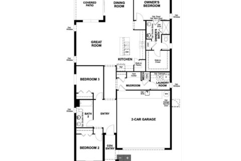 House floor plan «floor 2619 Linda Way at Seasons at Sutton Preserve», 3 rooms in Seasons at Sutton Preserve