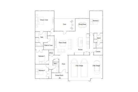 Townhouse floor plan «233SQM», 4 bedrooms in CARRINGTON