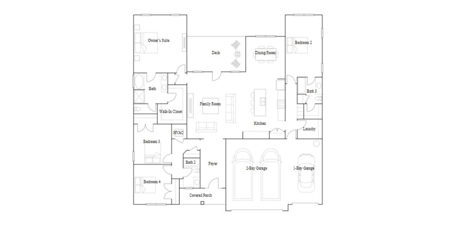Townhouse in CARRINGTON in Pensacola, Florida 4 bedrooms, 233 sq.m. № 129981