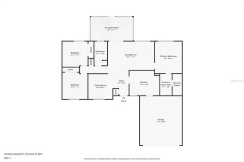 House in Clermont, Florida 3 bedrooms, 114.83 sq.m. № 2196364 - photo 23