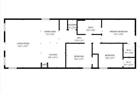 House in Winter Haven, Florida 3 bedrooms, 98.48 sq.m. № 2166036 - photo 14