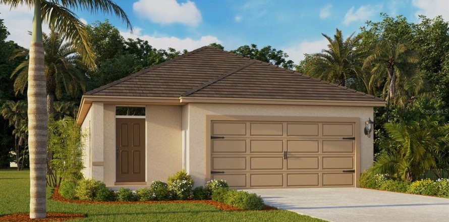 House in Lakeland, Florida 3 bedrooms, 120.96 sq.m. № 1908772