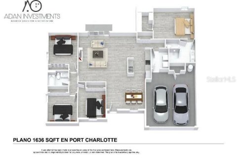 Casa en venta en Port Charlotte, Florida, 4 dormitorios, 151.99 m2 № 1586482 - foto 2
