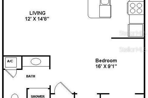 Condo in Orlando, Florida, 1 bedroom  № 1631598 - photo 2