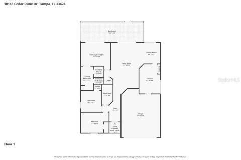 Villa ou maison à louer à Tampa, Floride: 3 chambres, 127.93 m2 № 2100390 - photo 2