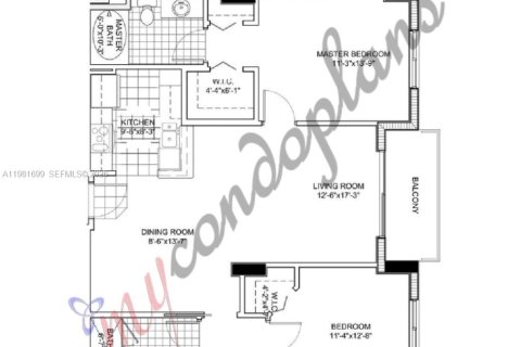 Купить кондоминиум в Авентура, Флорида 2 спальни, 99.68м2, № 2154344 - фото 17