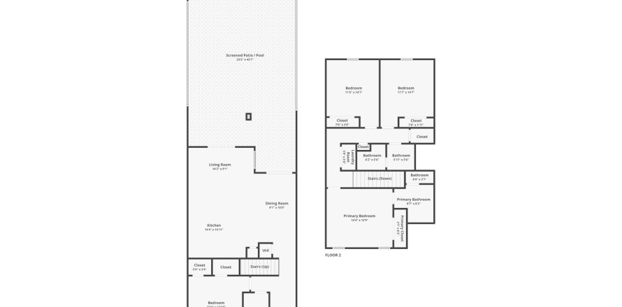 Townhouse in Davenport, Florida 4 bedrooms, 176.7 sq.m. № 1777903